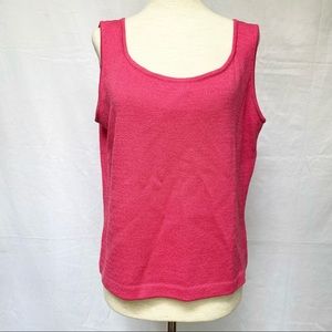 St. John Knit Camisole Tank Top Pink Size M Women